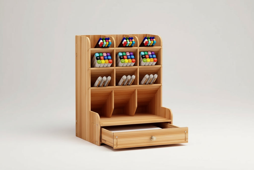 Wooden Desk Organizer